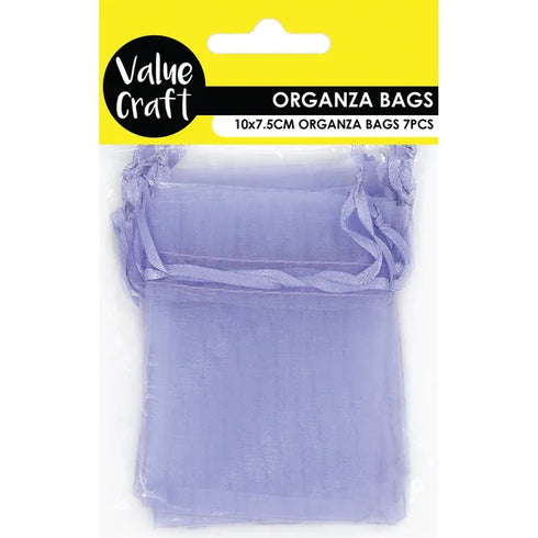Lavender Colour Mini Organza Gift Bags